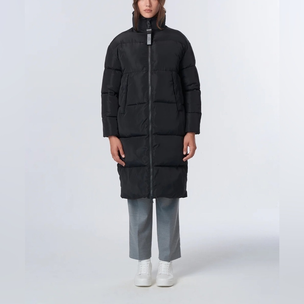 Women’s NORDEN vegan black Aleta‎ Long Puffer Jacket size XL